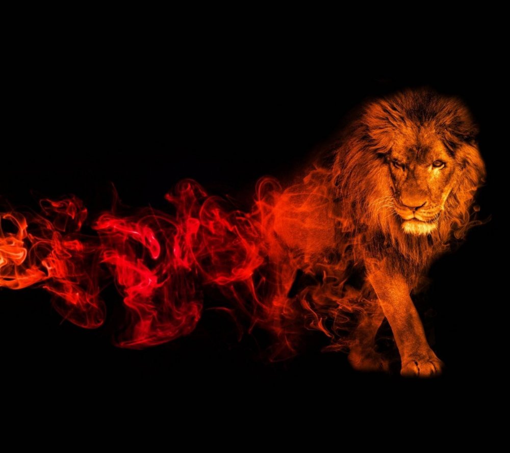 Огненный Лев с короной