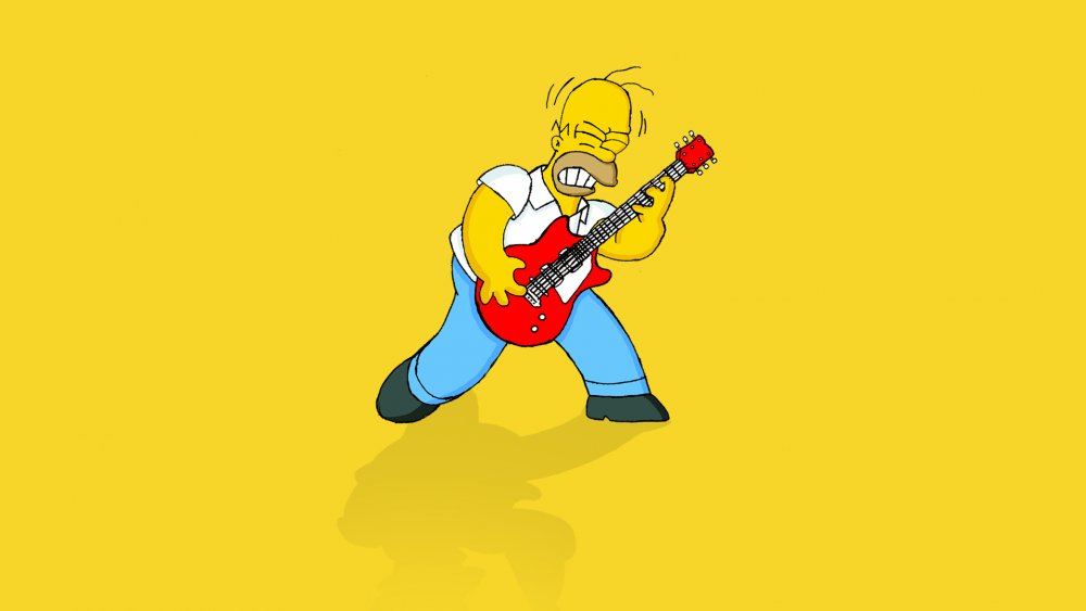 Барт симпсон с гитарой
