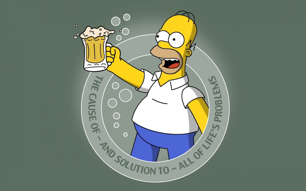 Гомер симпсон с пивом картинки
