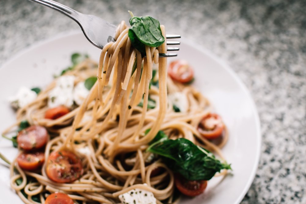 Итальянская еда спагетти