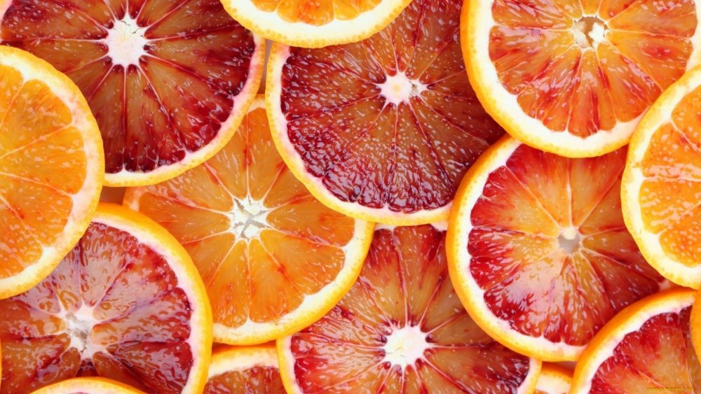 Красный апельсин и грейпфрут