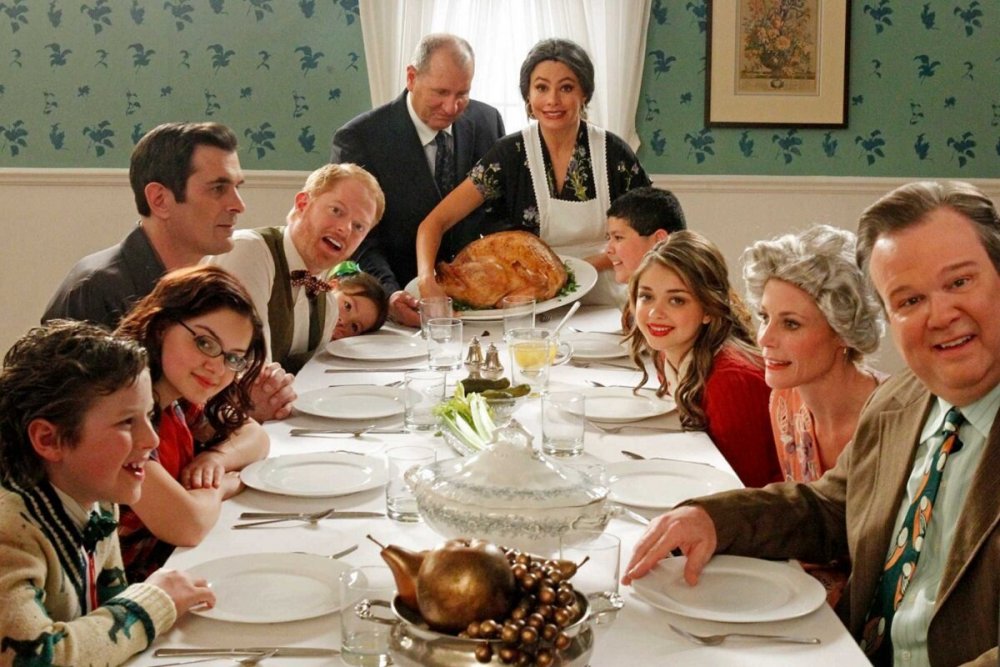 Thanksgiving Day семья