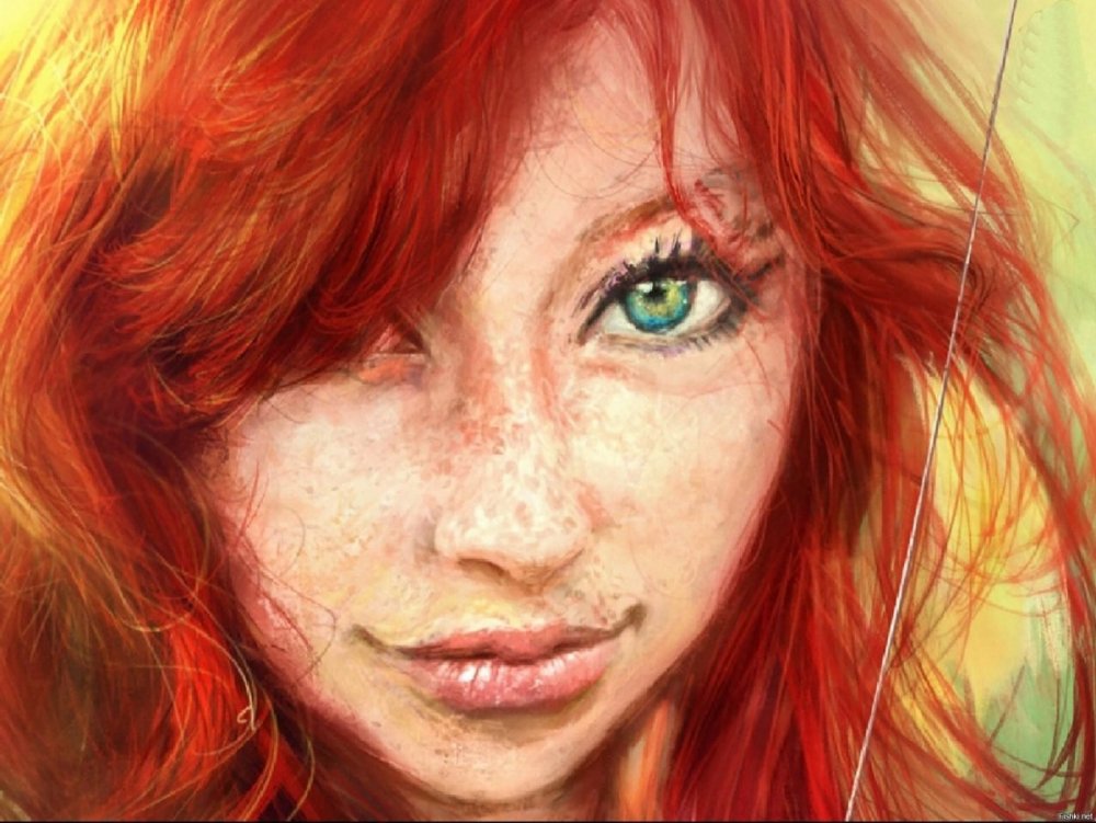 Девочка с рыжими волосами