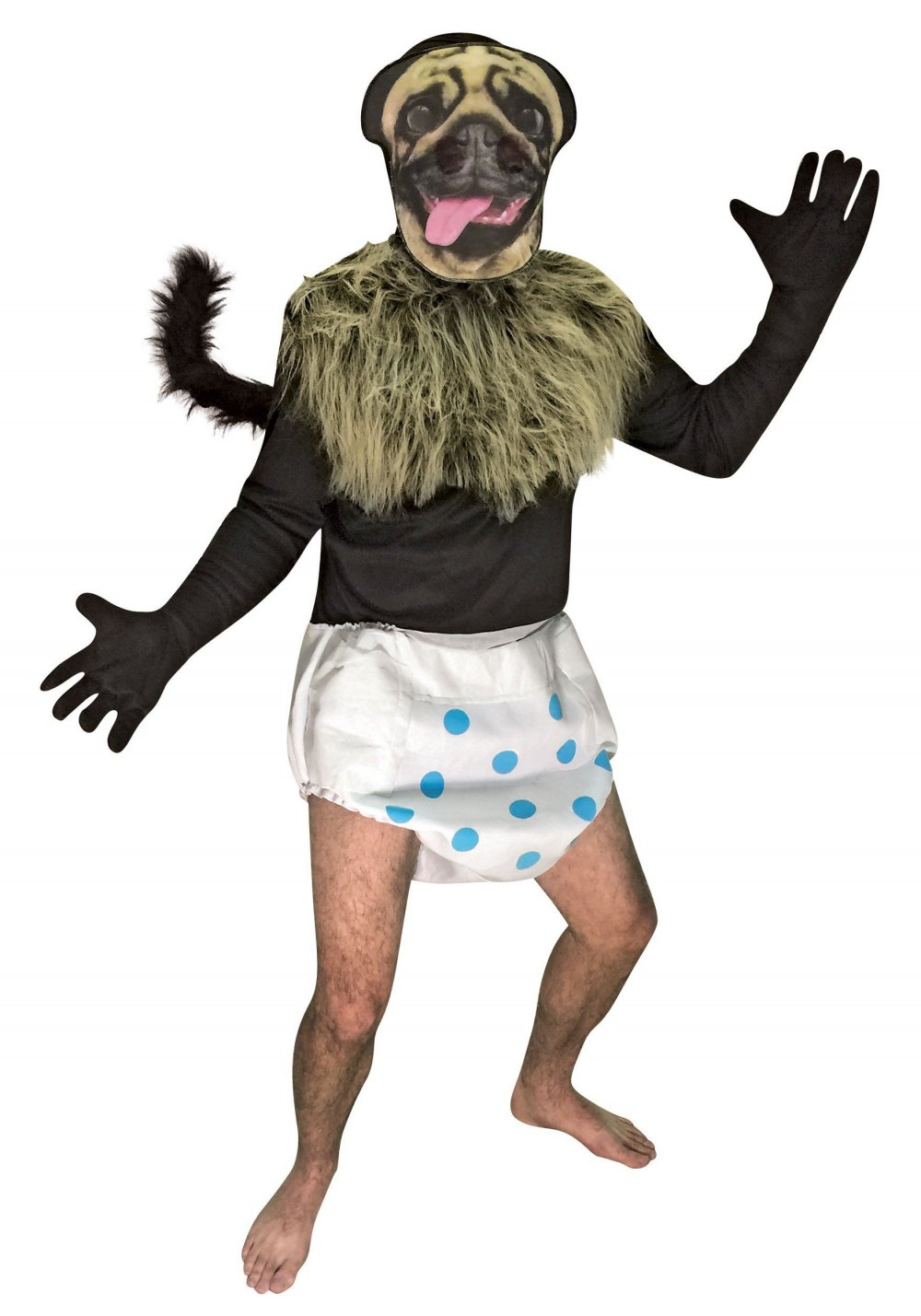 Смешная обезьяна в костюме