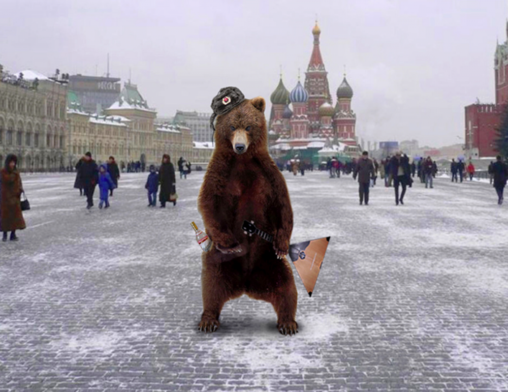 Россия водка медведь балалайка