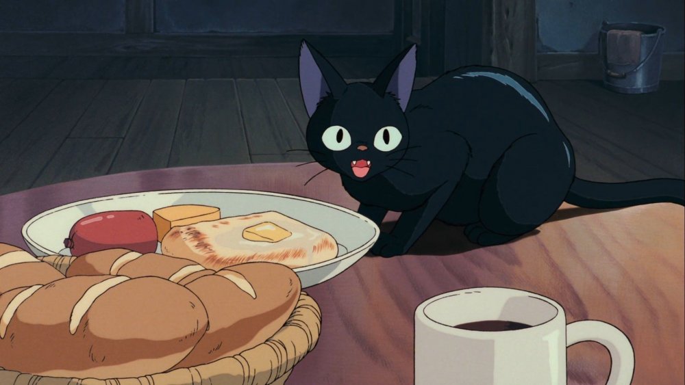 Кот с едой иллюстрации