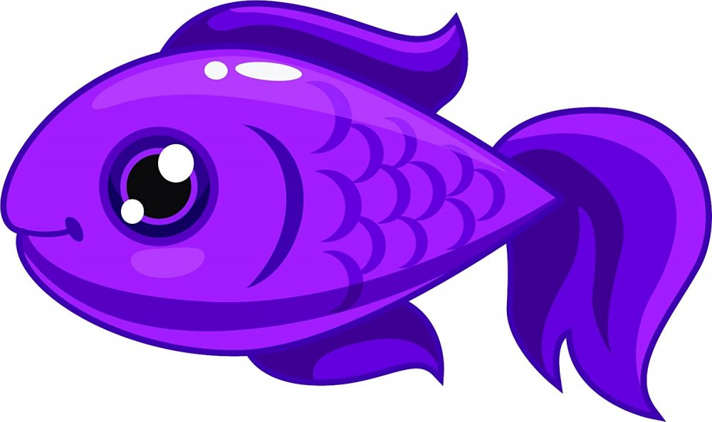 Рыбки детские фиолетовый