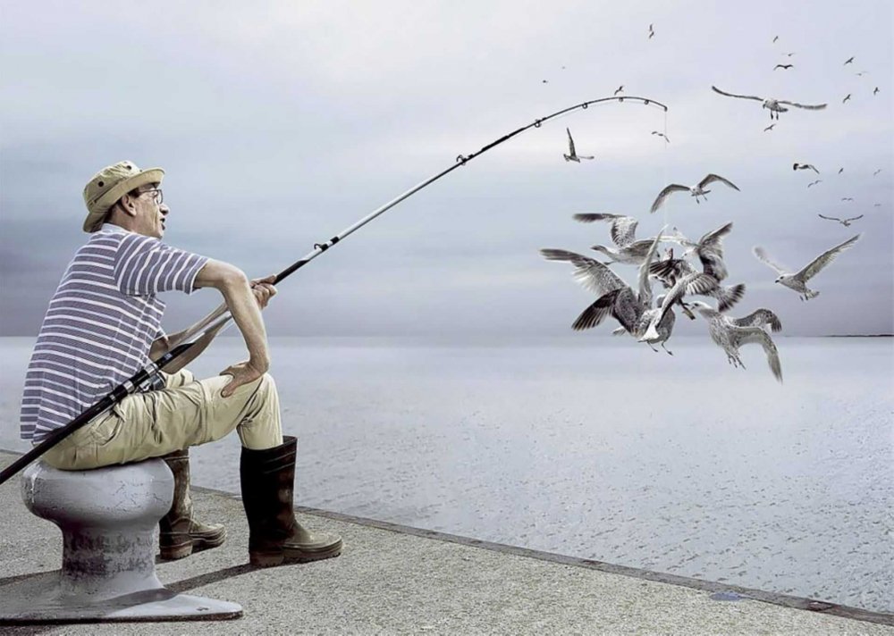 Рыбалка креативная реклама