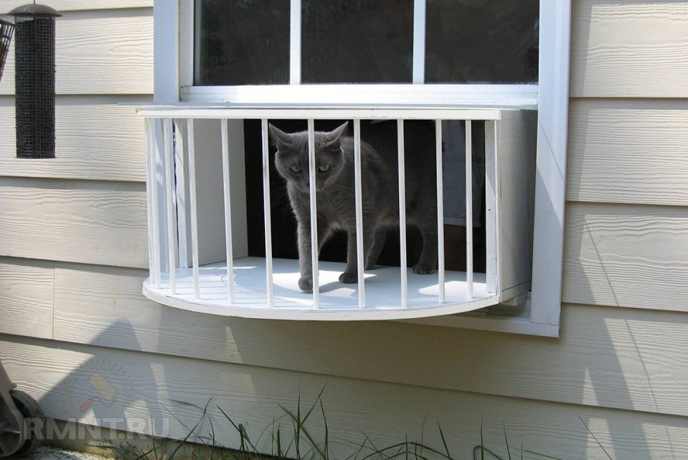 Ограждение для кошек на балкон