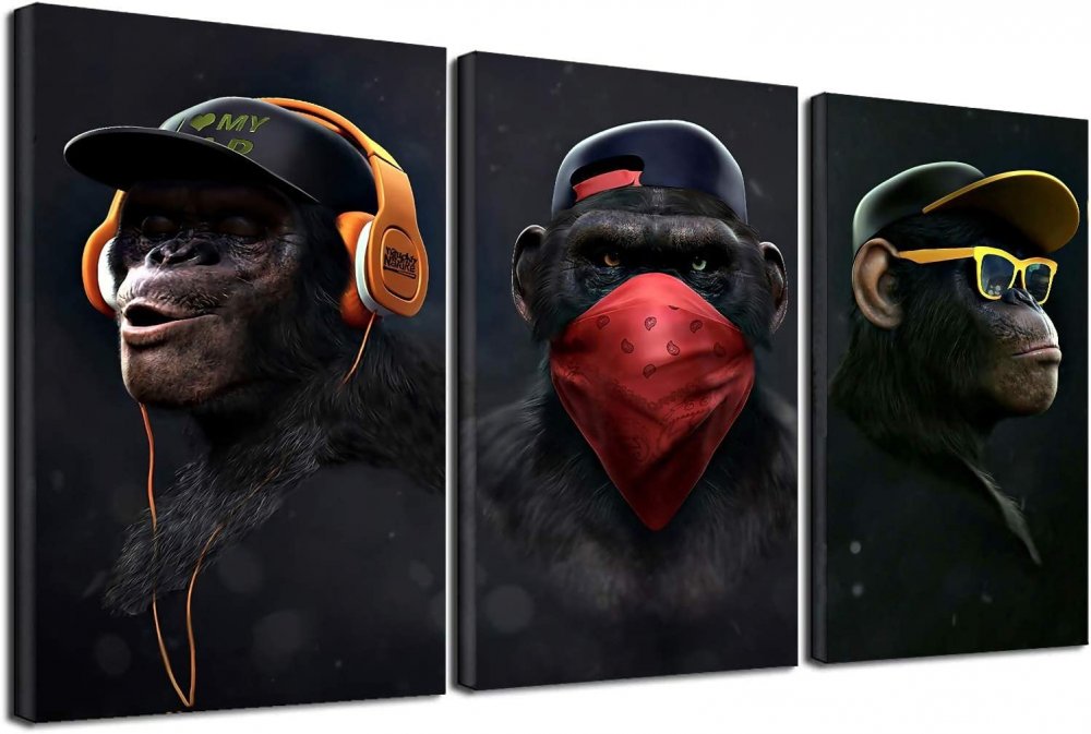 Картина три обезьяны в хорошем качестве