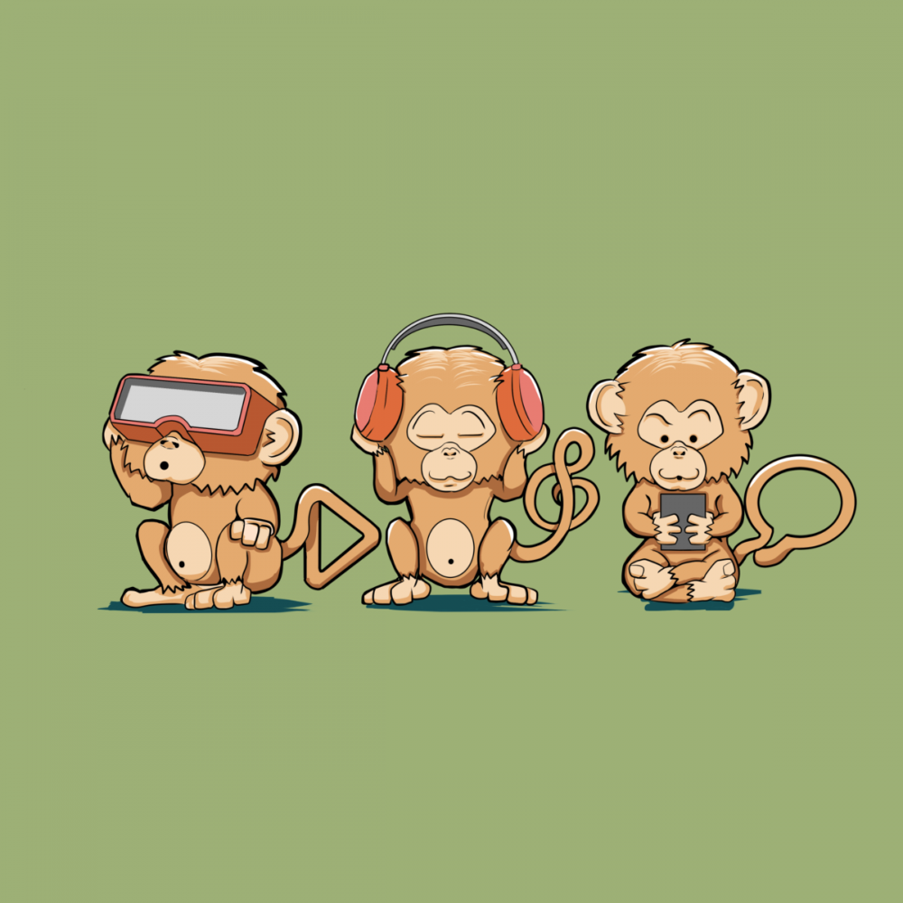 Три обезьяны арт. Три обезьянки. Три мартышки. Три обезьяны открытка.