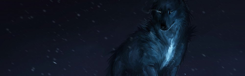 Черный волк из фильма Зов предков