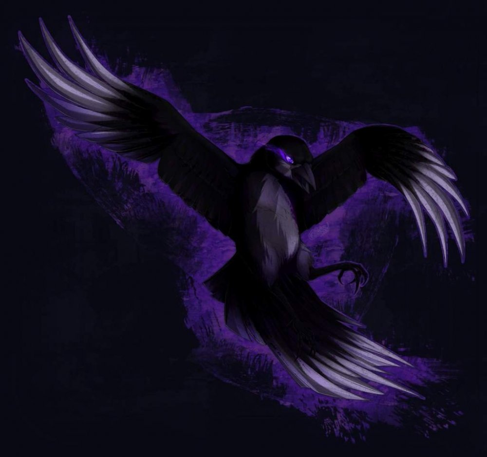 Фиолетовый ворон