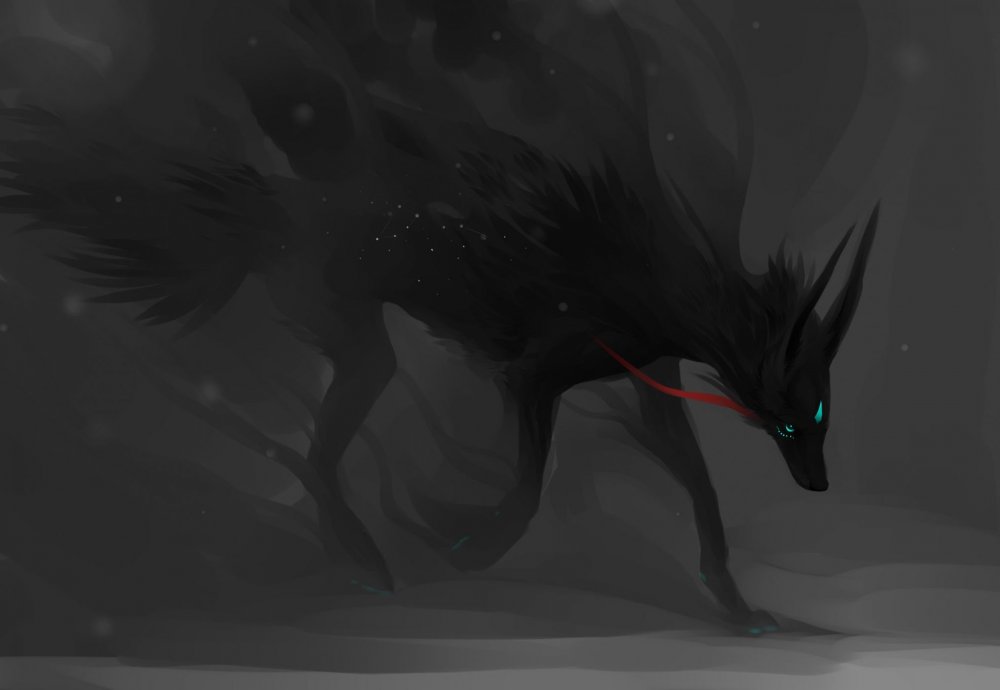 Волк демон Анубис
