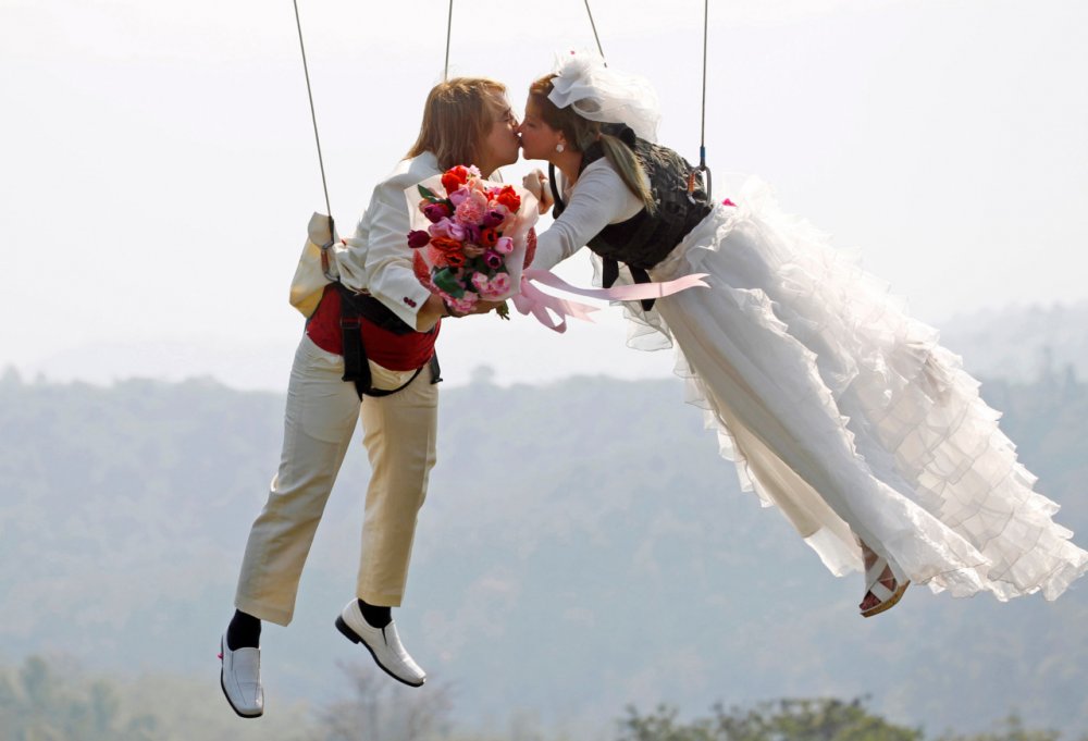 Свадьба с парашютом
