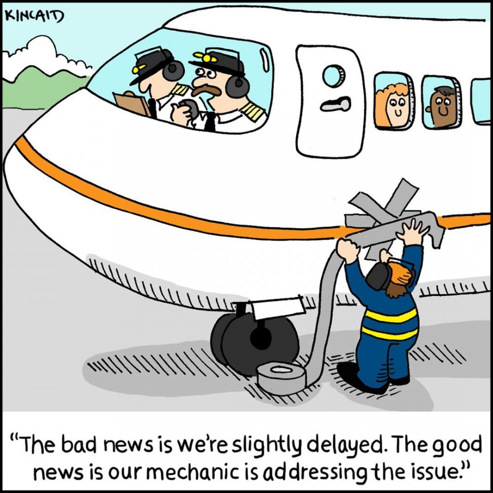 Карикатуры на полеты в самолете