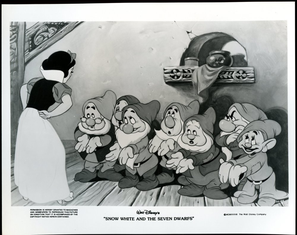 Эпизод мультфильма "Белоснежка и семь гномов", 1937 г.