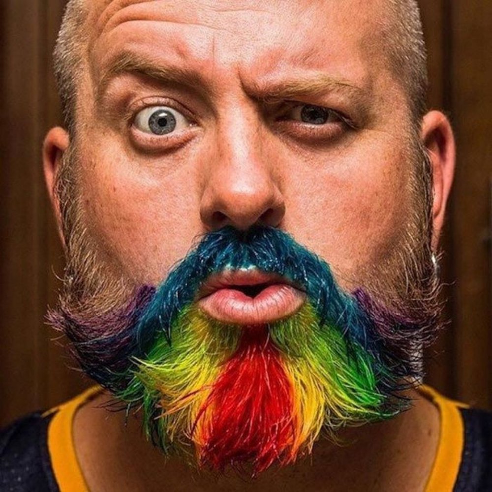 Разноцветная борода