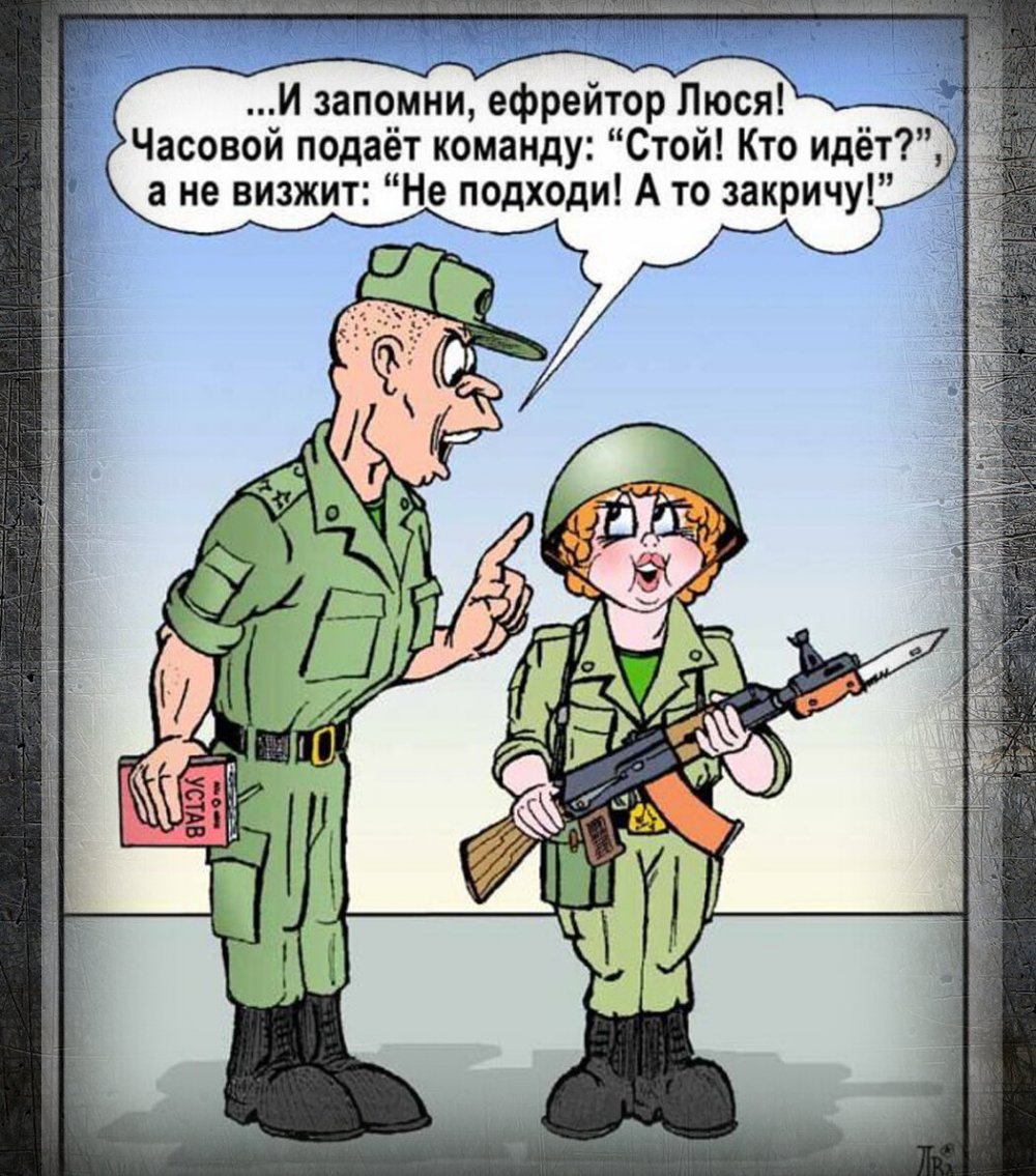 Карикатуры про армию смешные