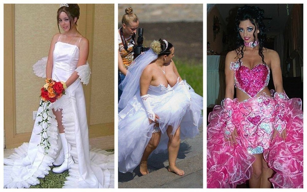 Неудачные платья на свадьбу