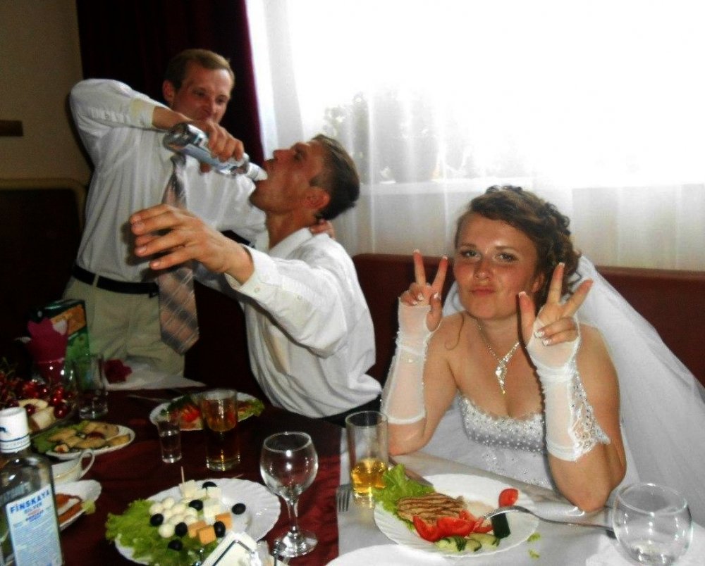 Пьянка на свадьбе