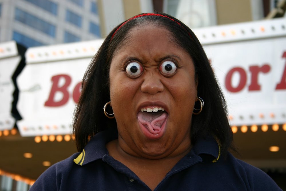 Ким Гудман- самые большие глаза в мире