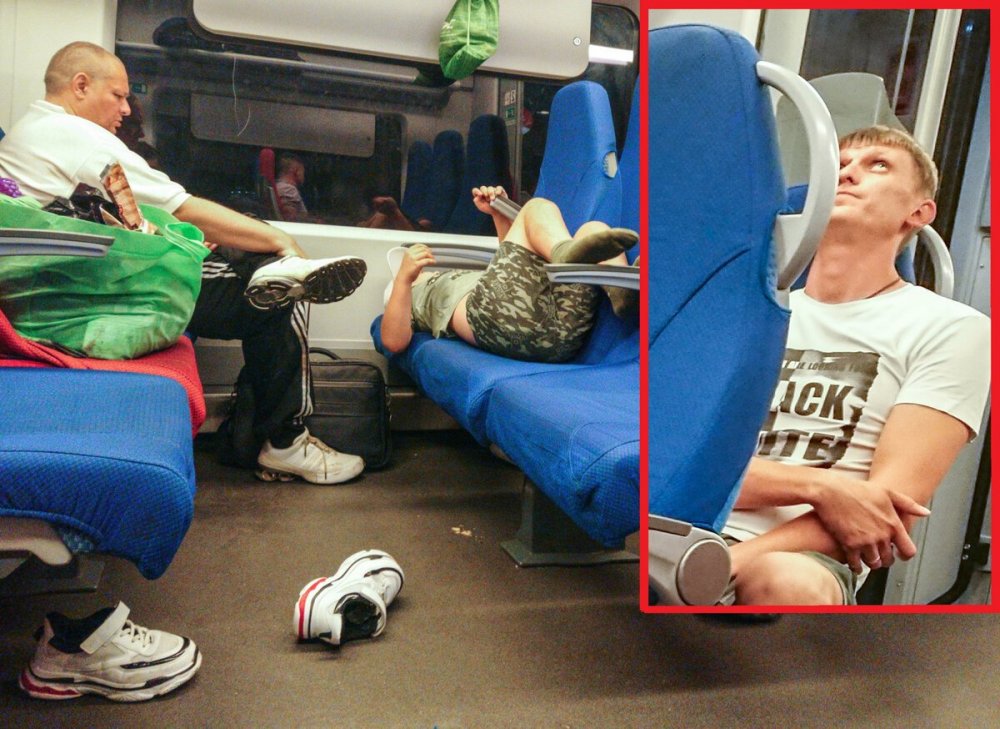 Ноги в поезде мужские