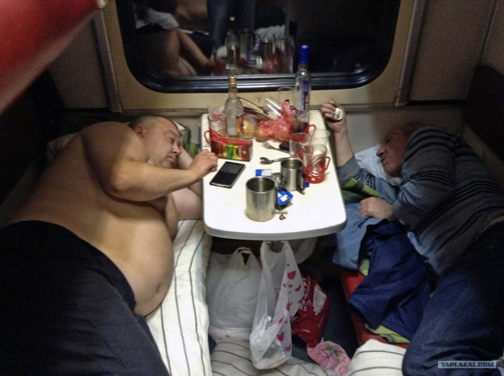 Пьянство в поезде