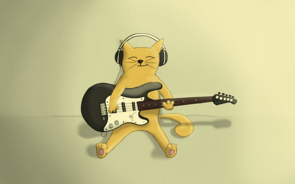 Коты с гитарой
