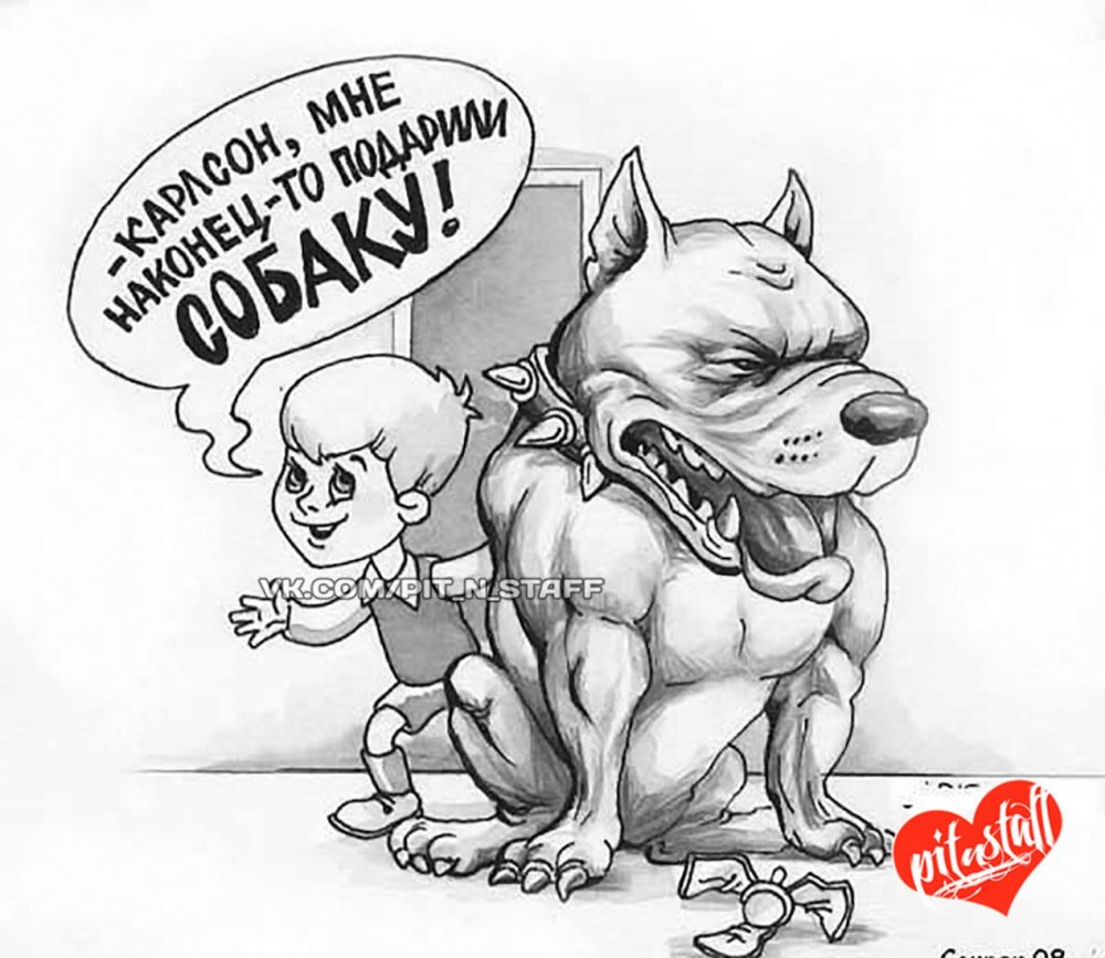 Собака карикатура