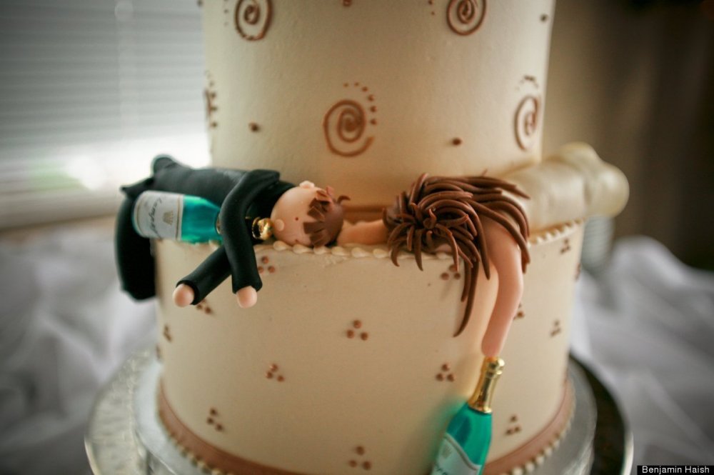Прикольные торты на свадьбу