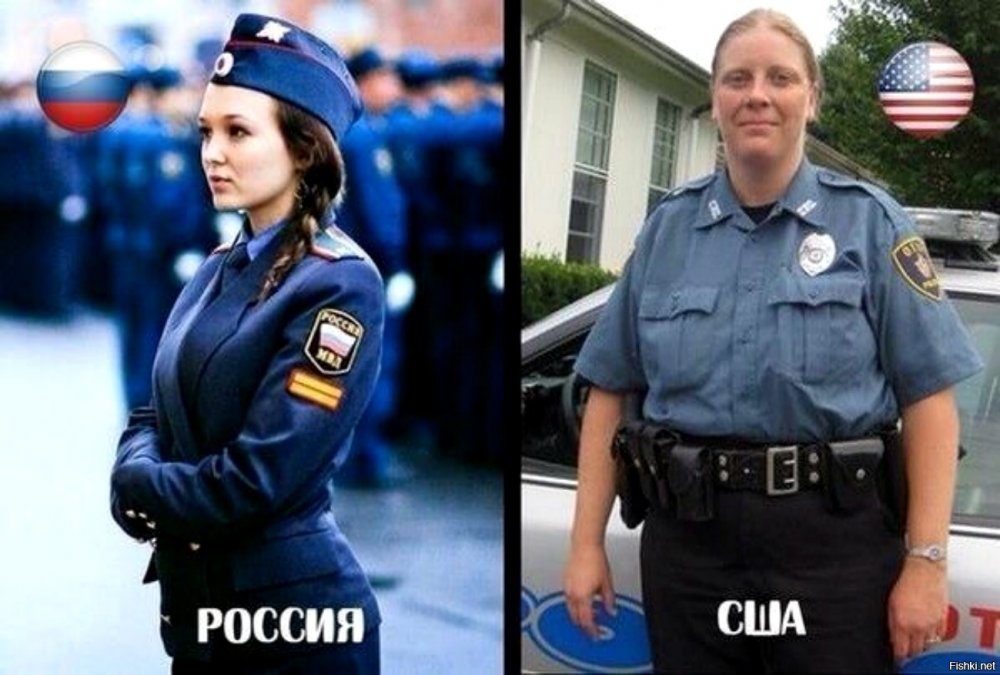 Полиция США И России