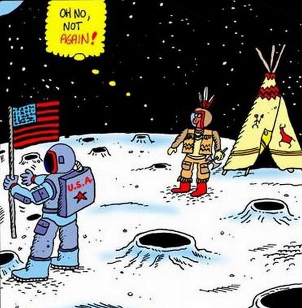 Астронавты карикатура