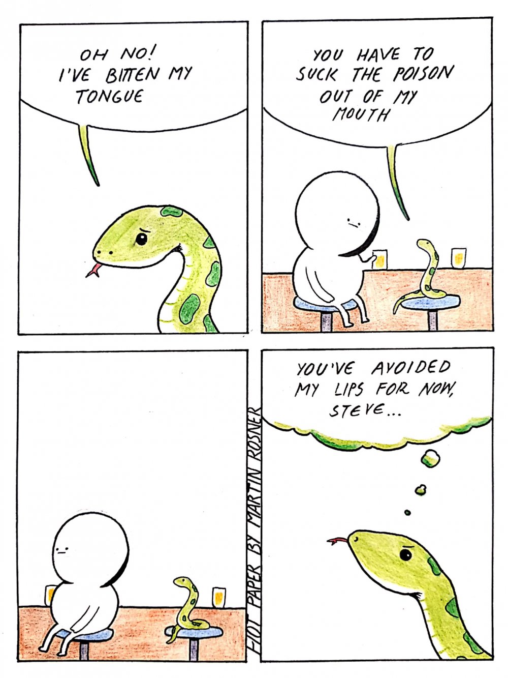 Смешные комиксы про змей