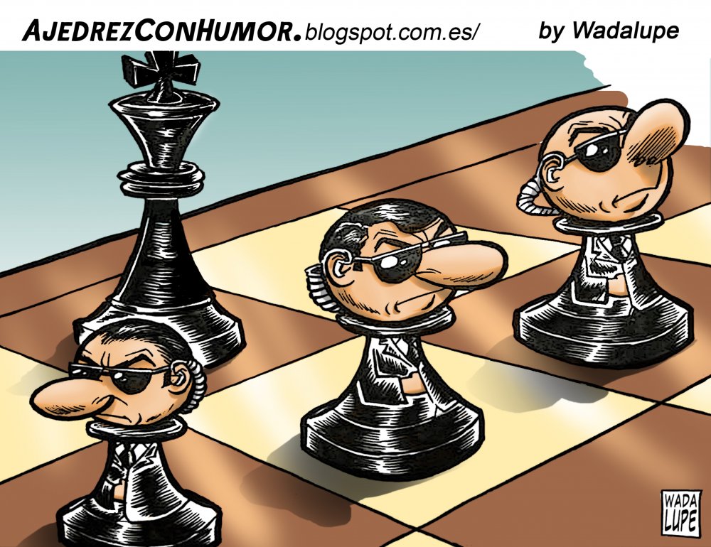 Шахматист карикатура