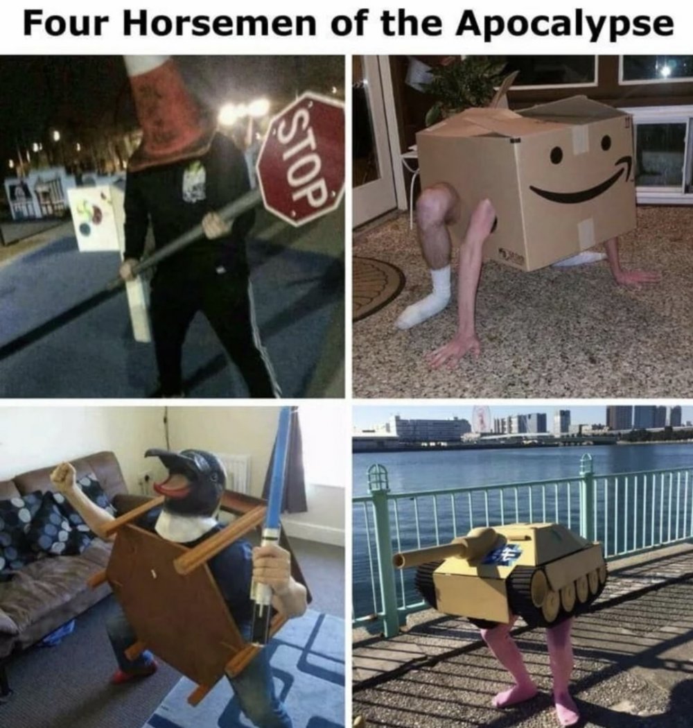 4 Всадника апокалипсиса мемы