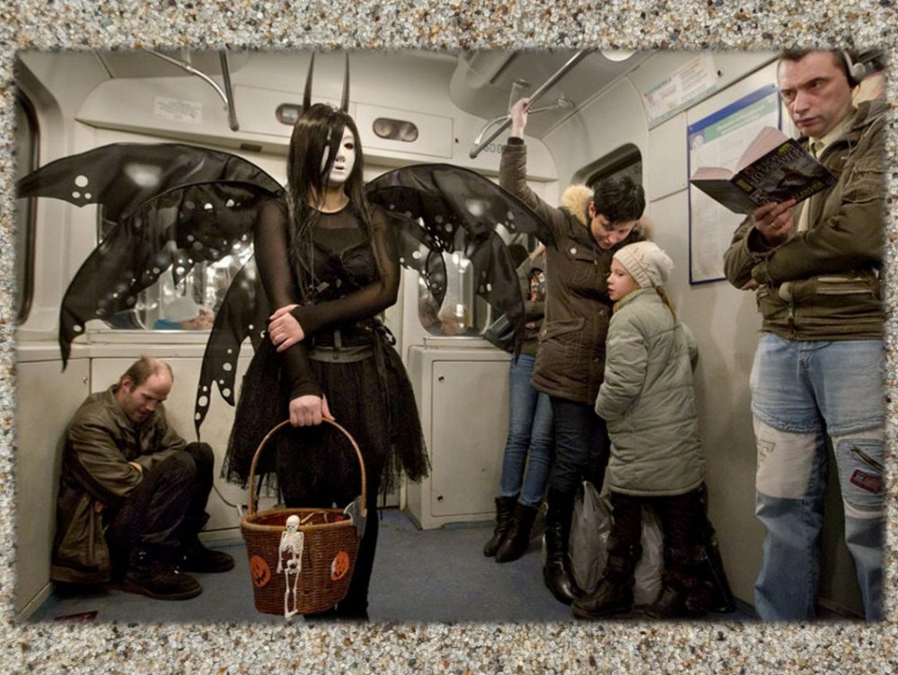 Прикольные люди в Московском метро