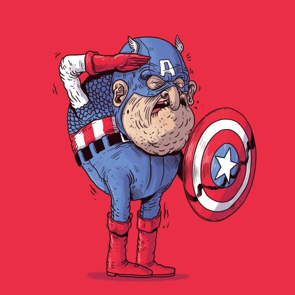 Капитан Америка смешной