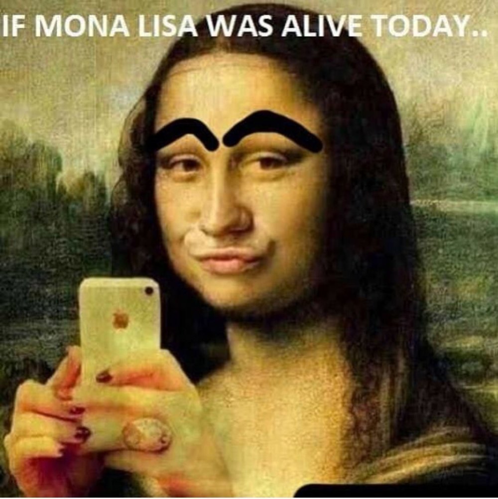 Мем про Мону Лизу