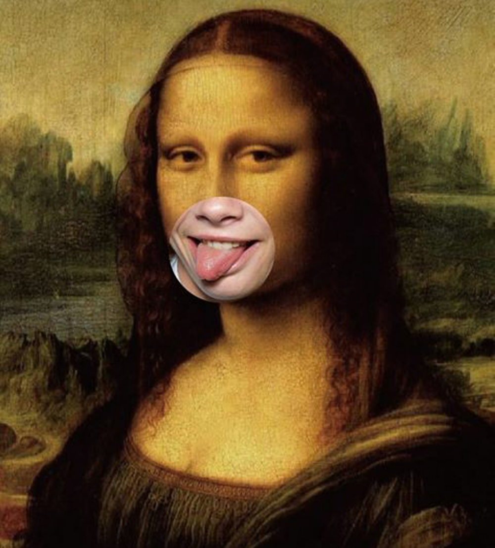 Мона Лиза с языком