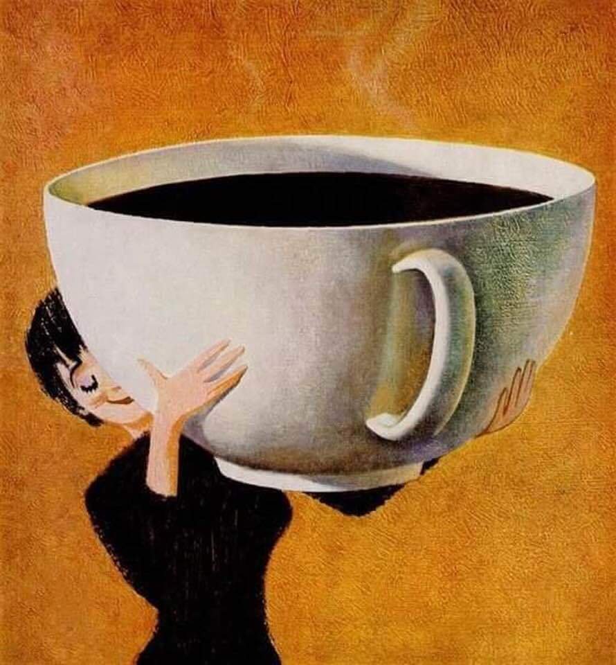 Утро начинается с кофе