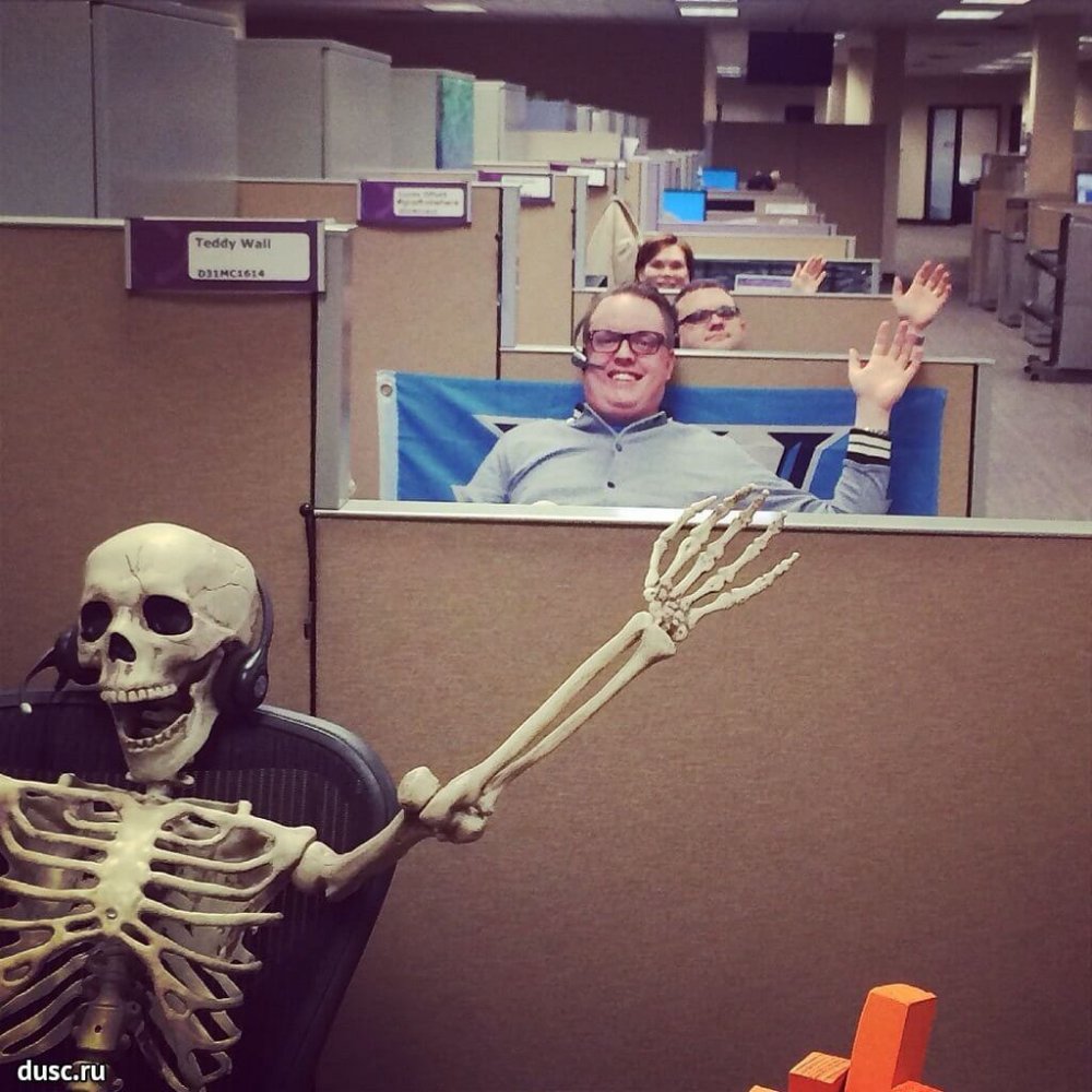 Скелет в офисе