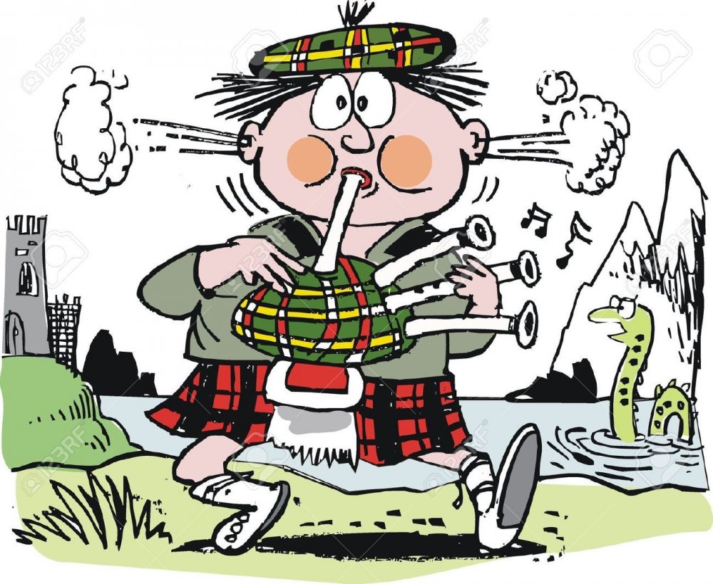 Шотландец карикатура