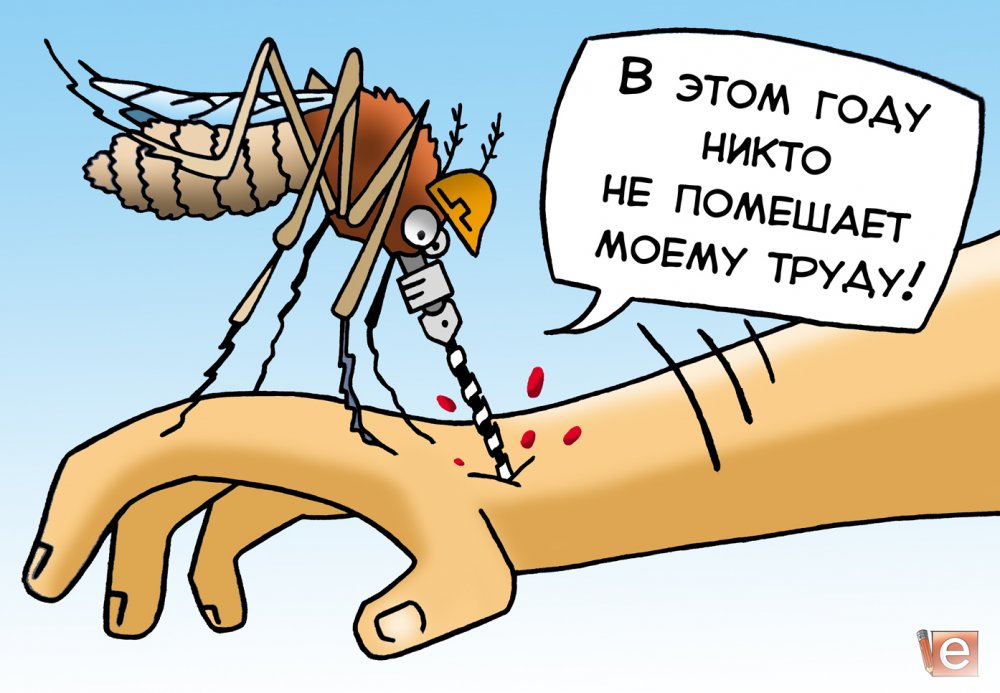 Карикатуры про комаров