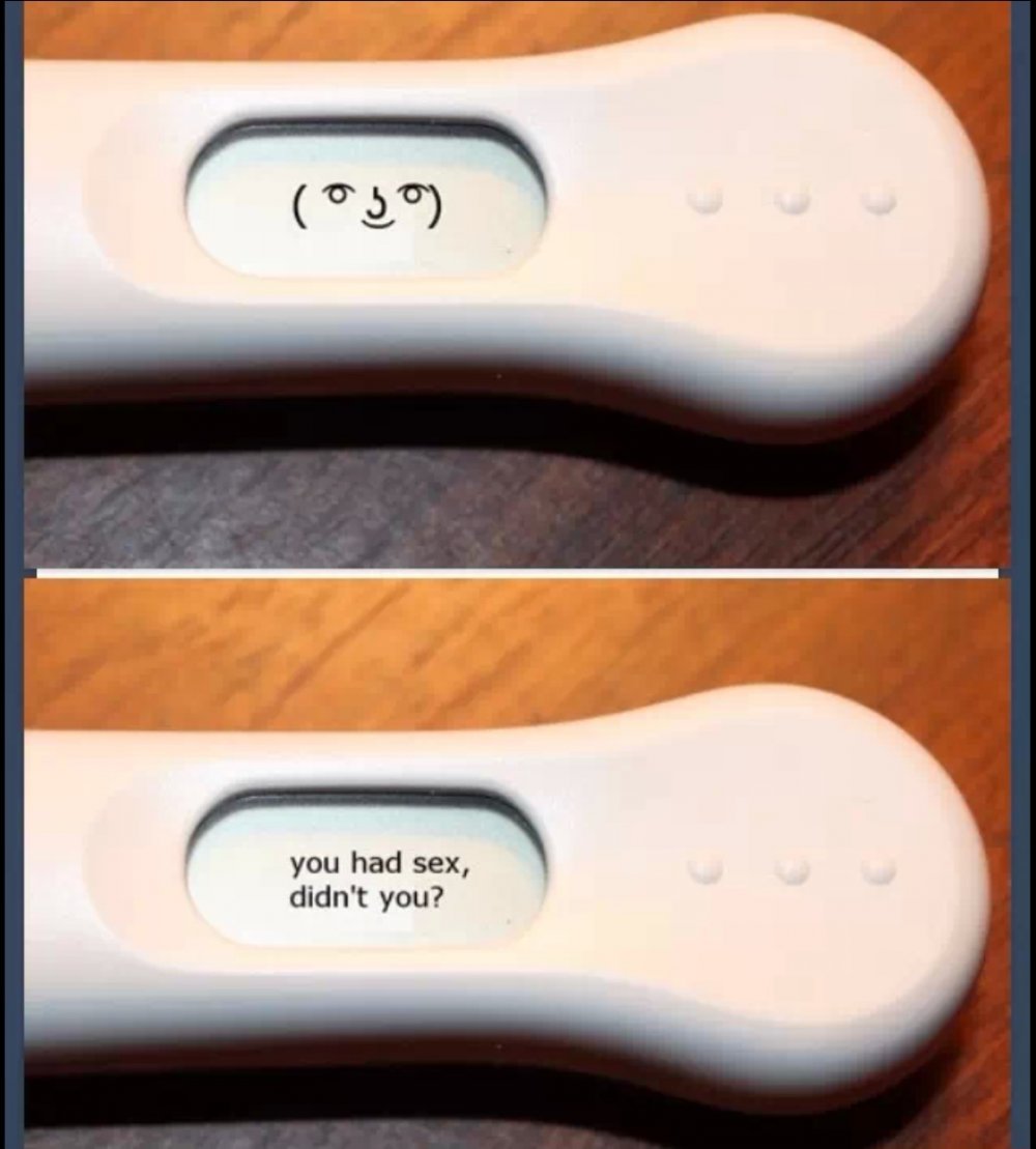 Шуточный тест на беременность