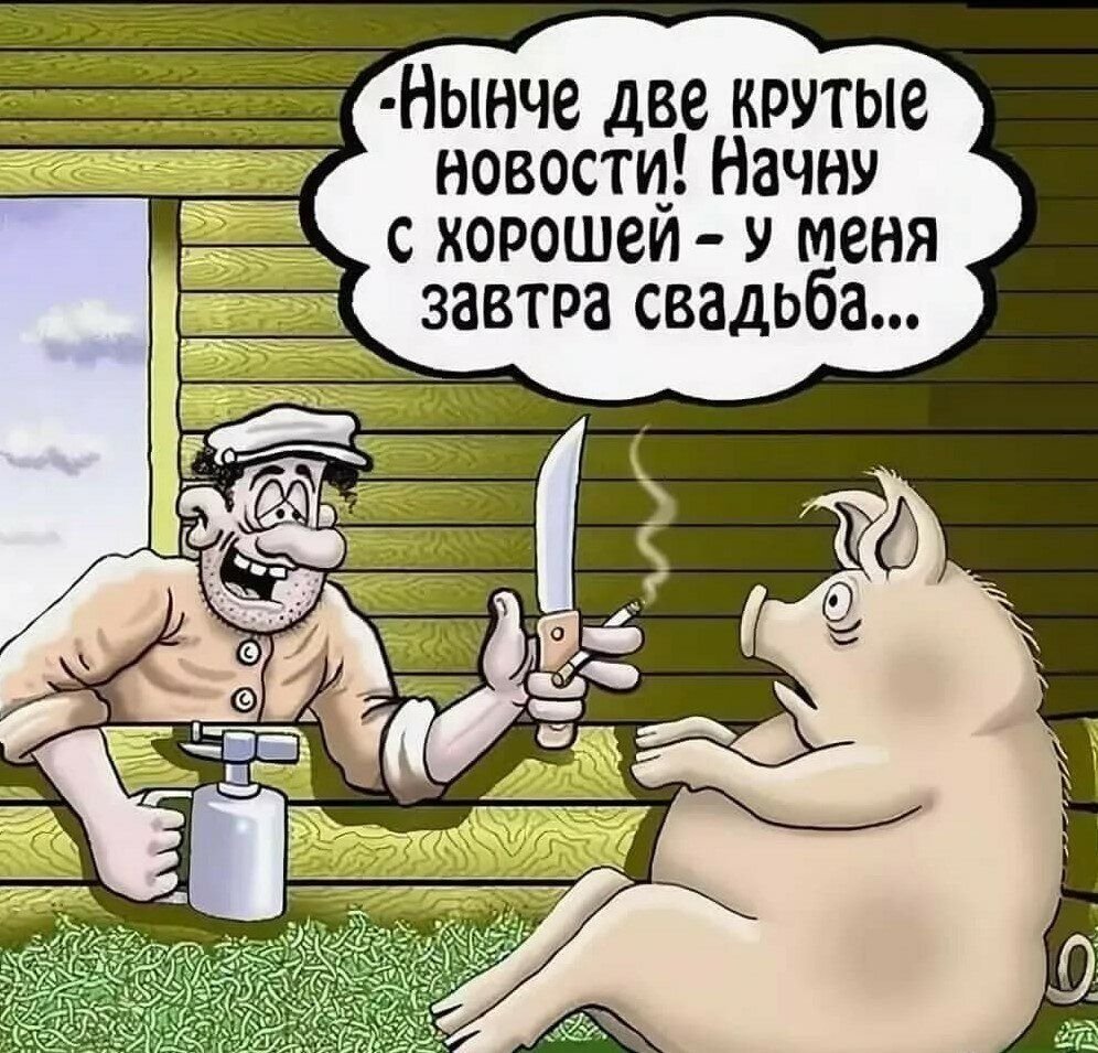 Свинья с сигаретой