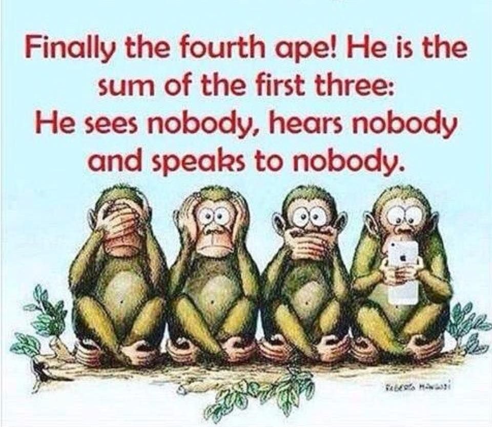 Четыре обезьяны ничего не
