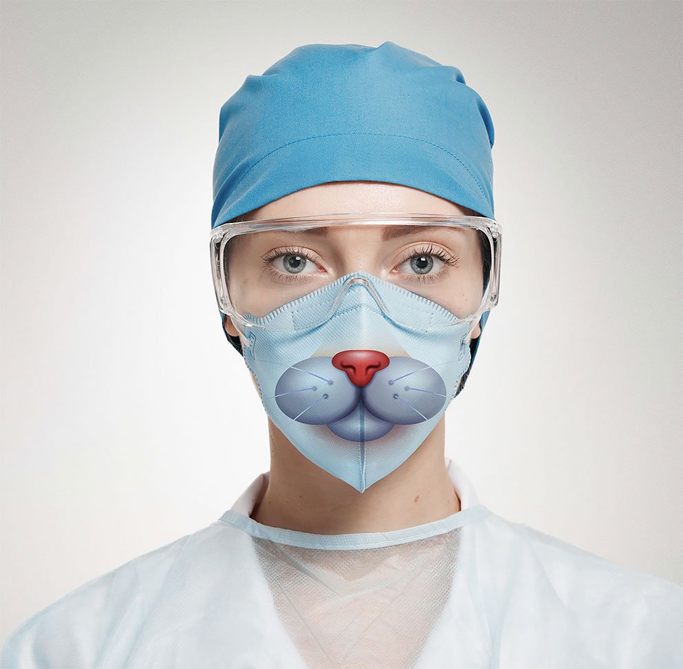 Прикольные маски для лица медицинские