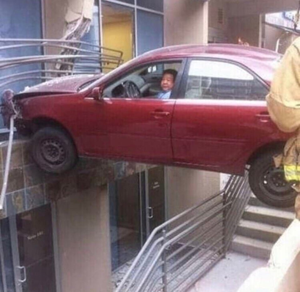Глупая парковка машины