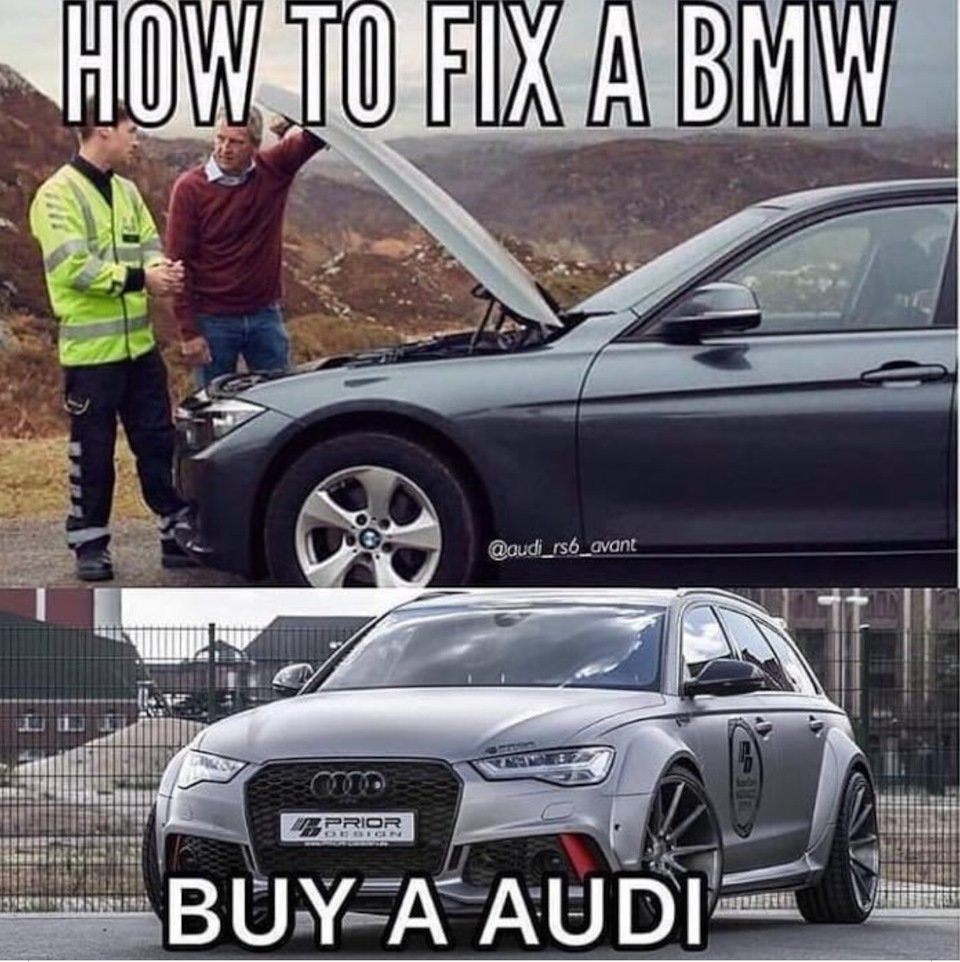 Мем BMW Луче Ауди